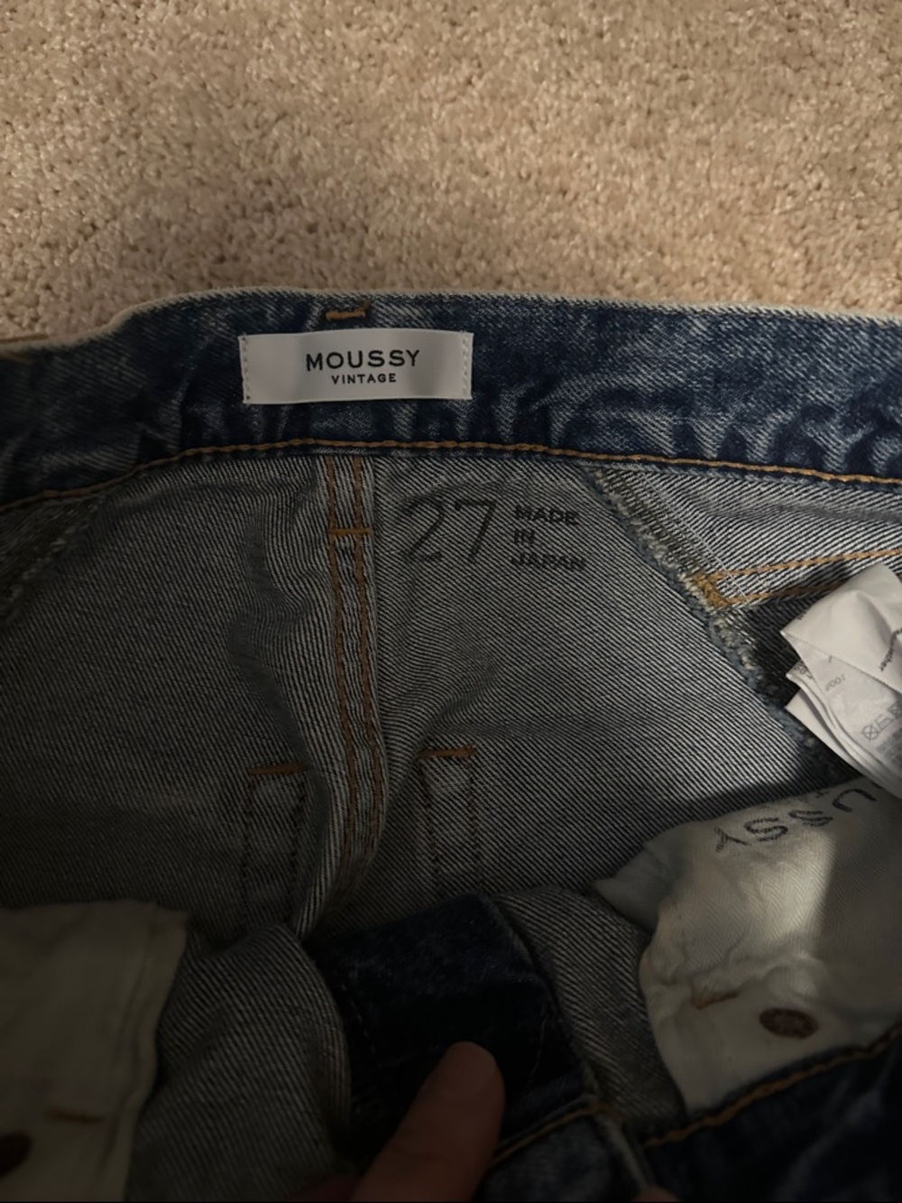 Moussy Vintage Slim Blue Denim Jeans
